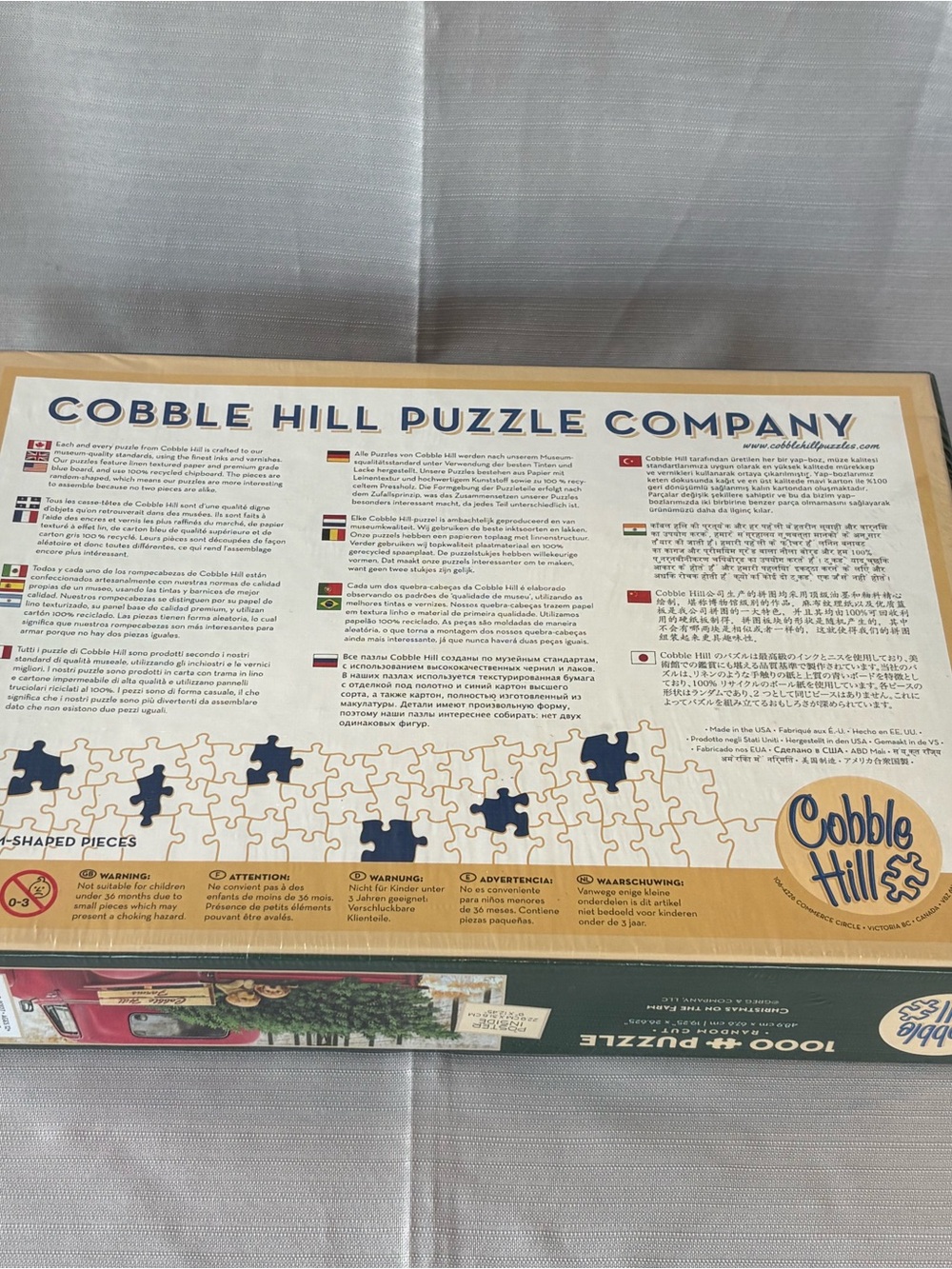 Cobb Hill by New Balance Red Truck with Golden Dogs Holiday Puzzle - Picture 2 of 5
